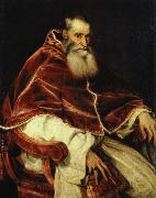 TIZIANO Vecellio paven paulus iii, alexander farnese oil painting
